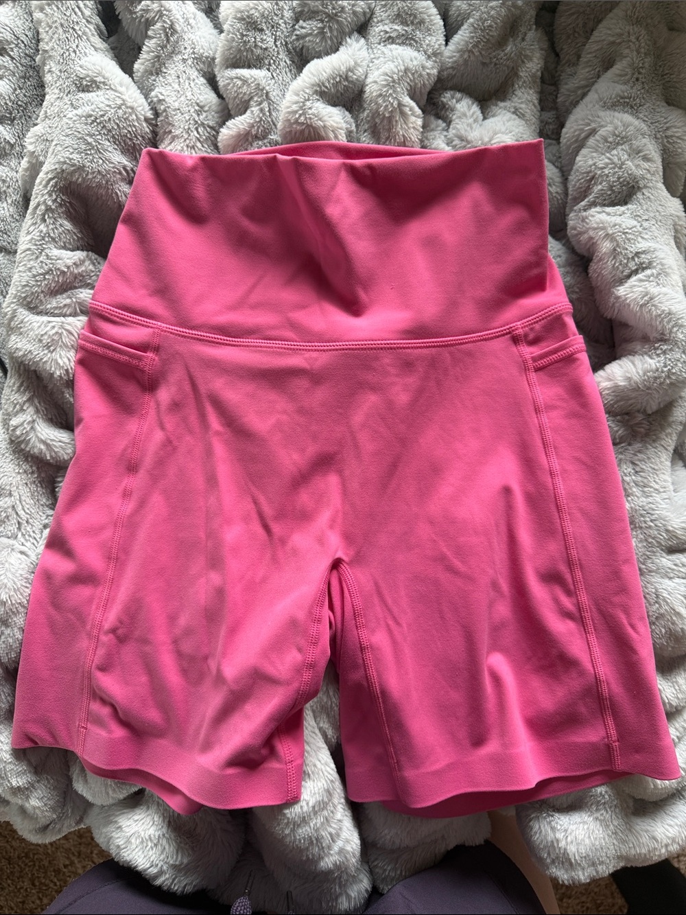 LSKD Elixir Mid-Length 6” Shorts with Pockets - Carmine Rose